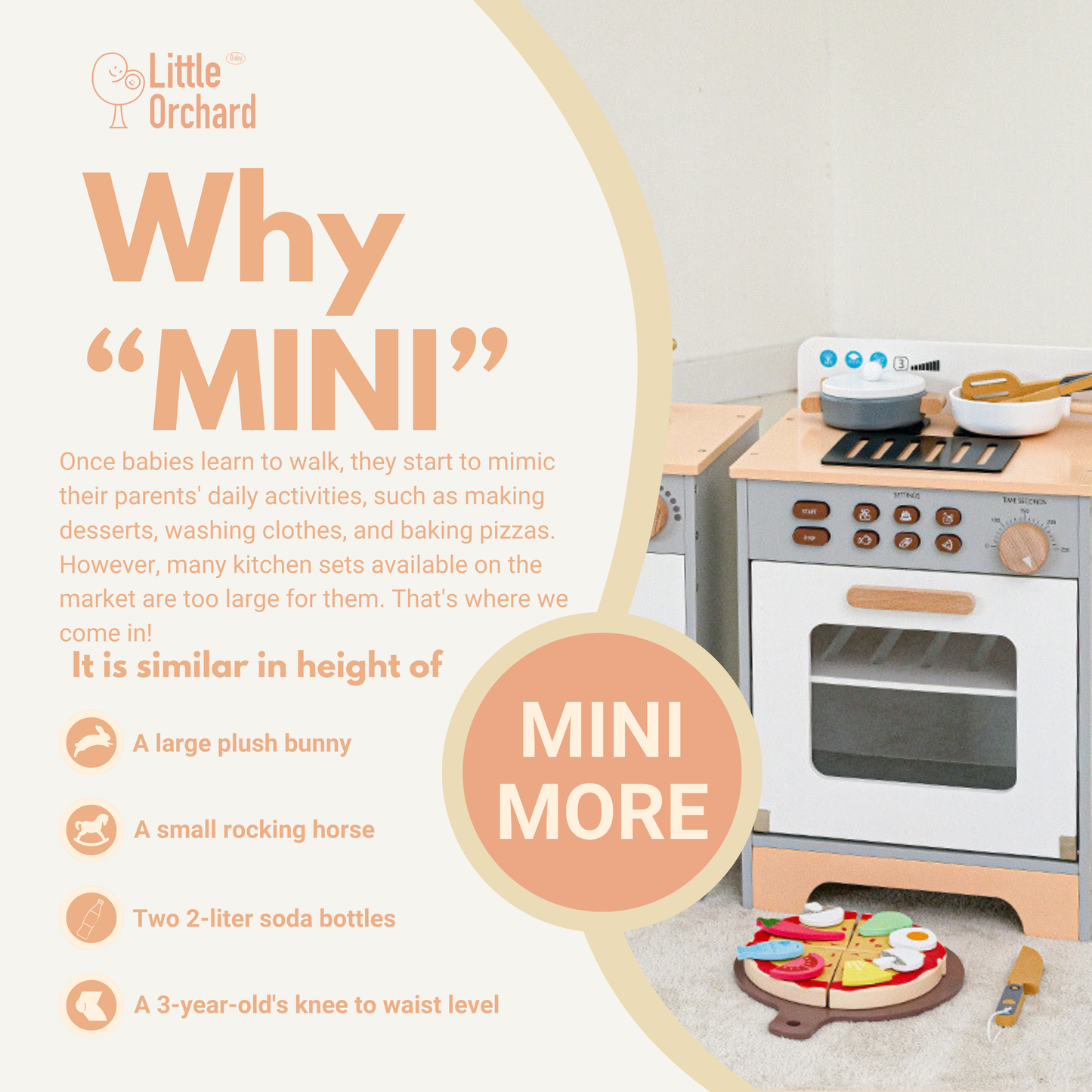 Wooden Mini Oven Set