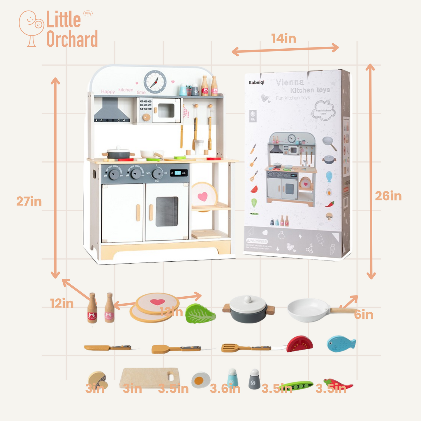 Wooden Mini Kitchen Set