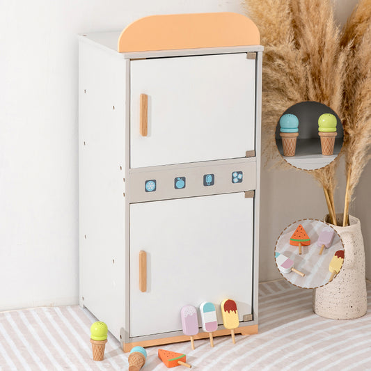 Wooden Mini Refrigerator Set